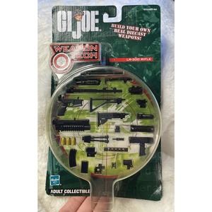 Vintage Hasbro G.I. Joe Weapon Tech LR-300 Rifle 2002 Miniature Combat!
